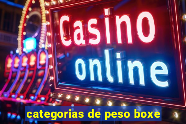 categorias de peso boxe